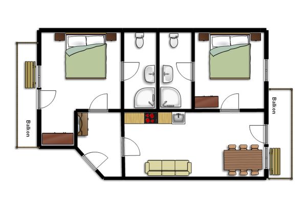 Appartements Richlegghof - unser Appartement für bis zu 5 Personen